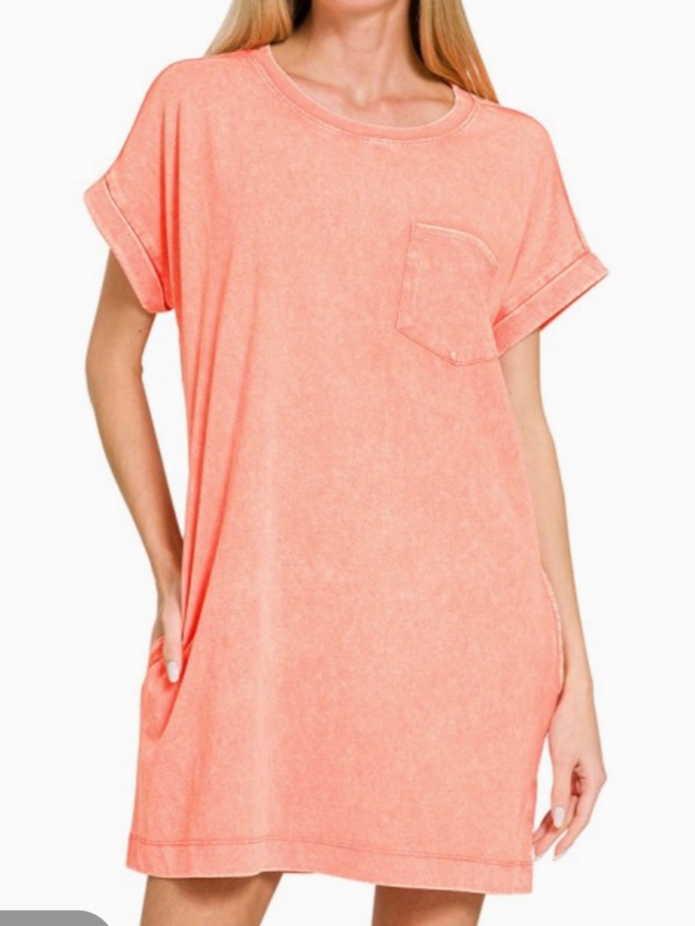 PREMIUM COTTON WASHED T-SHIRTS DRESS